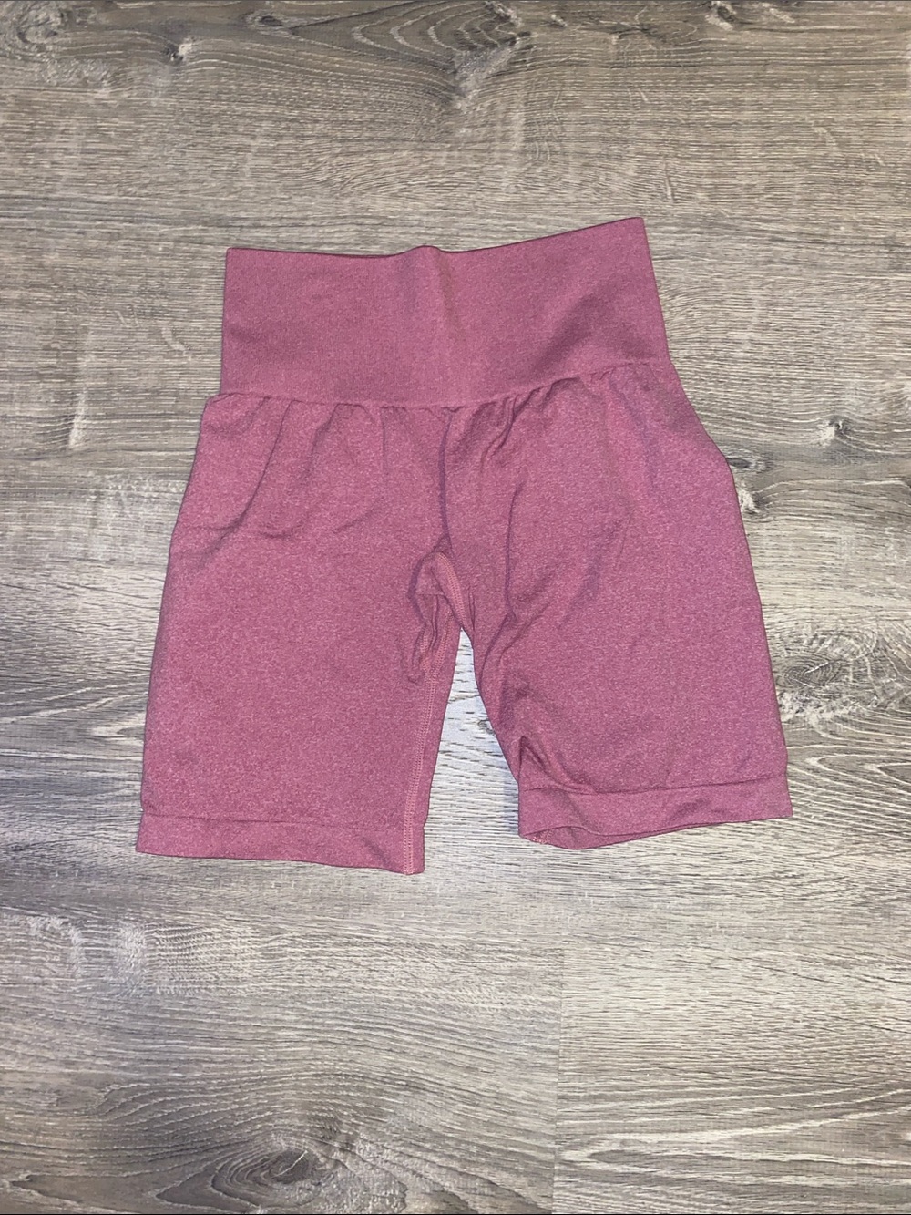 High-Waist Rose Athletic Bike Shorts